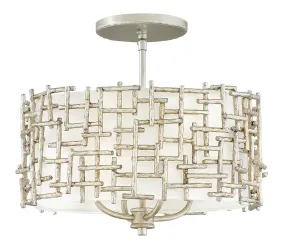 FARRAH Chandelier Nickel - FR33103SLF | HINKLEY